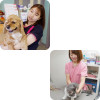 動物看護師・トリマー：成田紗彩（左上）、境恵梨（右下）